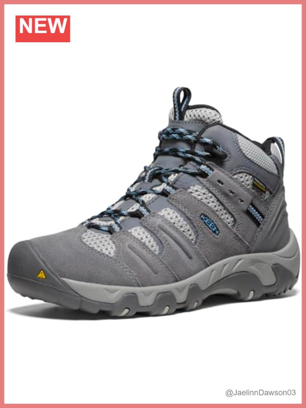 Mid Height Waterproof Leather Hiking Boots All Terrain